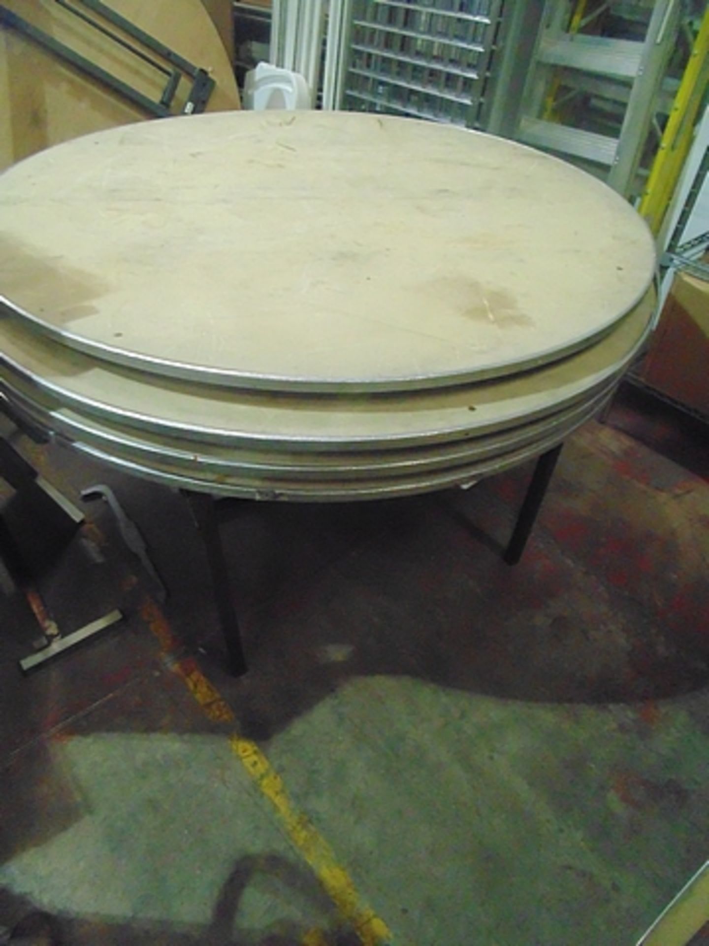 3 x banqueting tables 1530mm diameter x 730mm tall