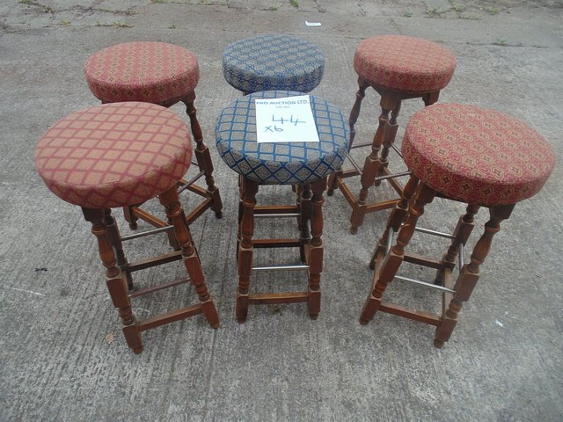 6 x various Tudor bar stools 380mm x 780mm