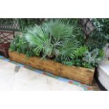 Timber rectangular planter 3040mm x 780mm x 420mm