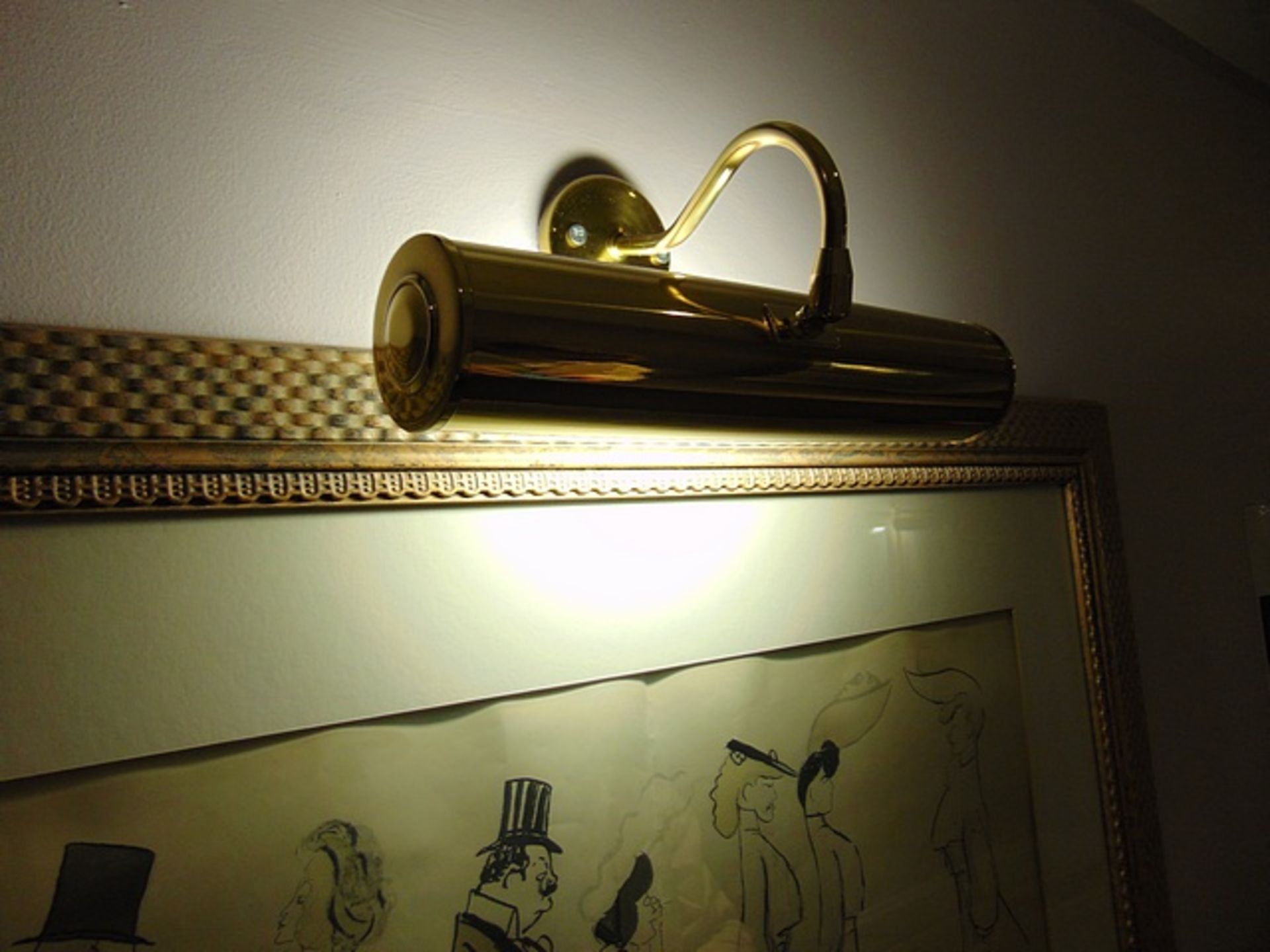 Brass picture lamp 300mm