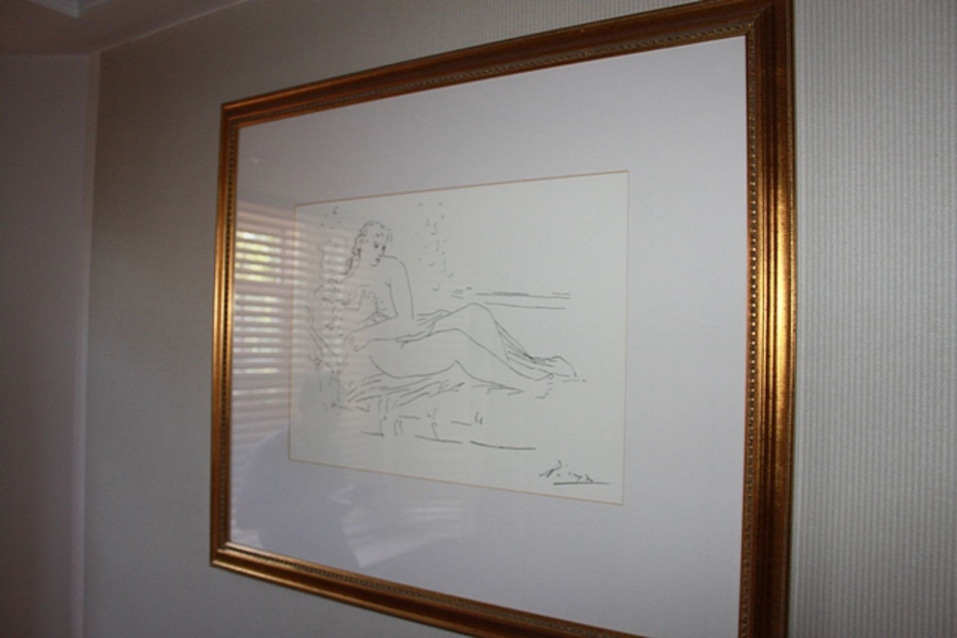 2 x artwork sketches of women 920mm x 780mm - Image 2 of 2