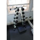 York Fitness free weight stack 4 – 10kg with bar bell