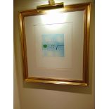 Limited edition abstract 3/50 framed marked VP ’92 895mm x 970mm