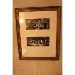 A photoprint depicting black and white film set gilt framed 470mm x 570mm