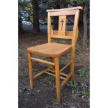 Harlech Beech Clover Leaf Back Chapel Church Chairs (E)