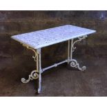 Ornate Metal Victorian Style Garden Table Could be used Indoors