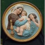 Roundel Plaque of Madonna and Child