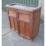 Cupboard Cabinet Two Door Gothic Cedarwood