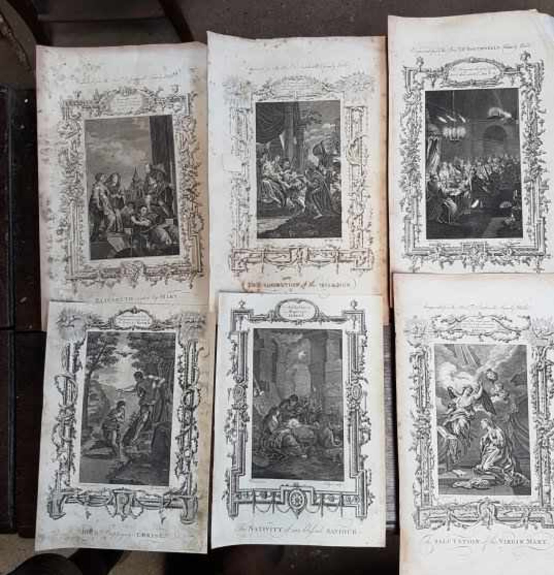 Six 18th Century Bible Illustrations