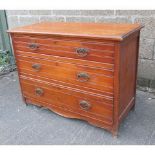 Chest of Drawers Edwardian Satinwood Llanelli