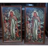 Two Jesus Light of the World Framed Tapestries