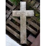 Old White Marble IHS Diamond Cross