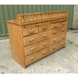 Vestment Chest of Drawers Oak With Shelves Rustington (E)