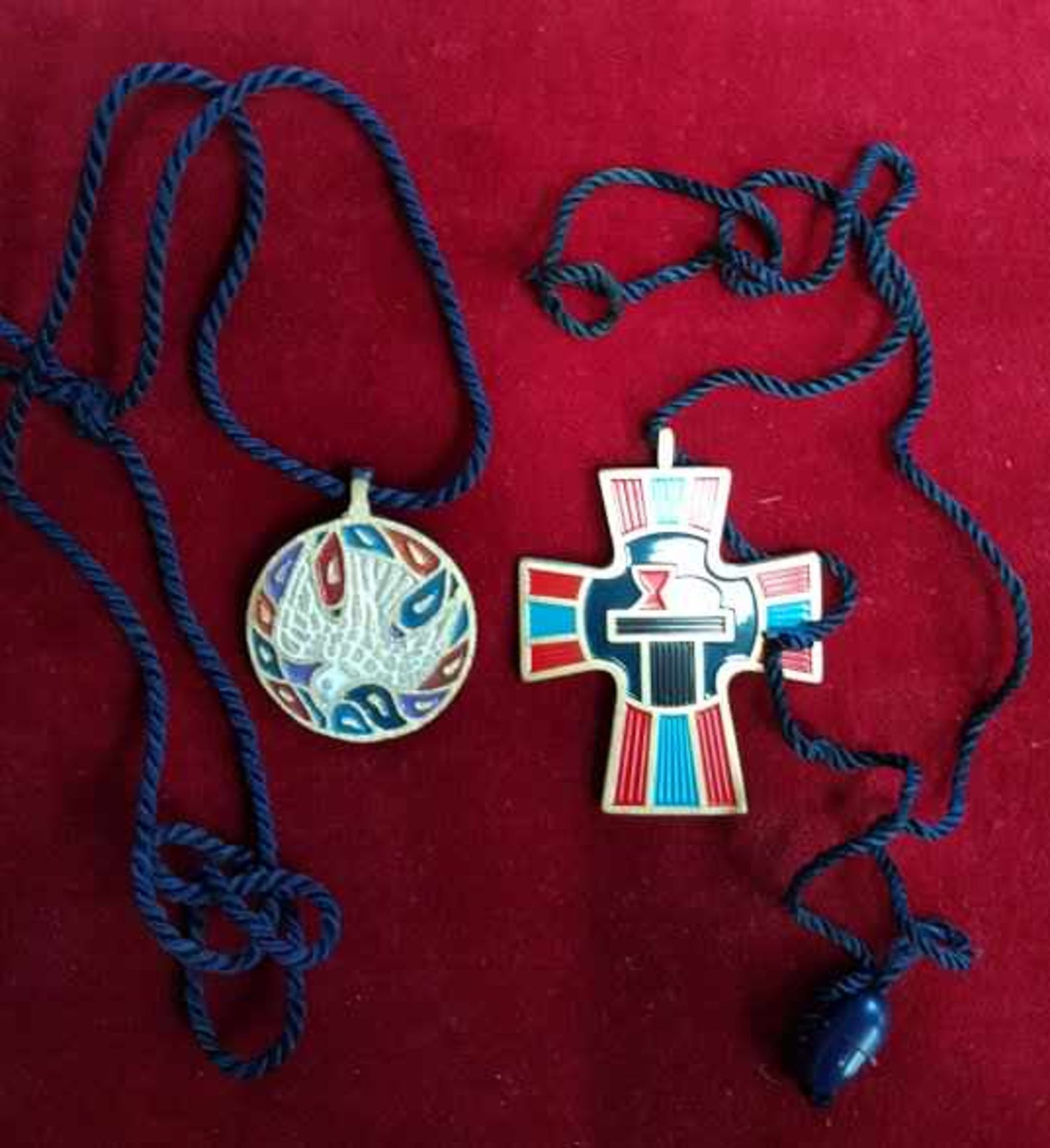 Two Christian Pendants Previously the property of Bishop Michael Colclough of St Paul's Cathedral