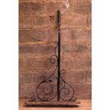 Ornate Wrought Iron Hanging Bracket Pair