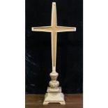 Altar Cross Extra Large Cream and Gold