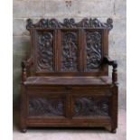 Monks Bench Three Panel Commode Conversion