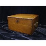 Beautifully made Oak and Brass Silverware Box