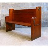 Clapham Late Victorian Baltic Pitch Pine Church Chapel Pew Bench (E)