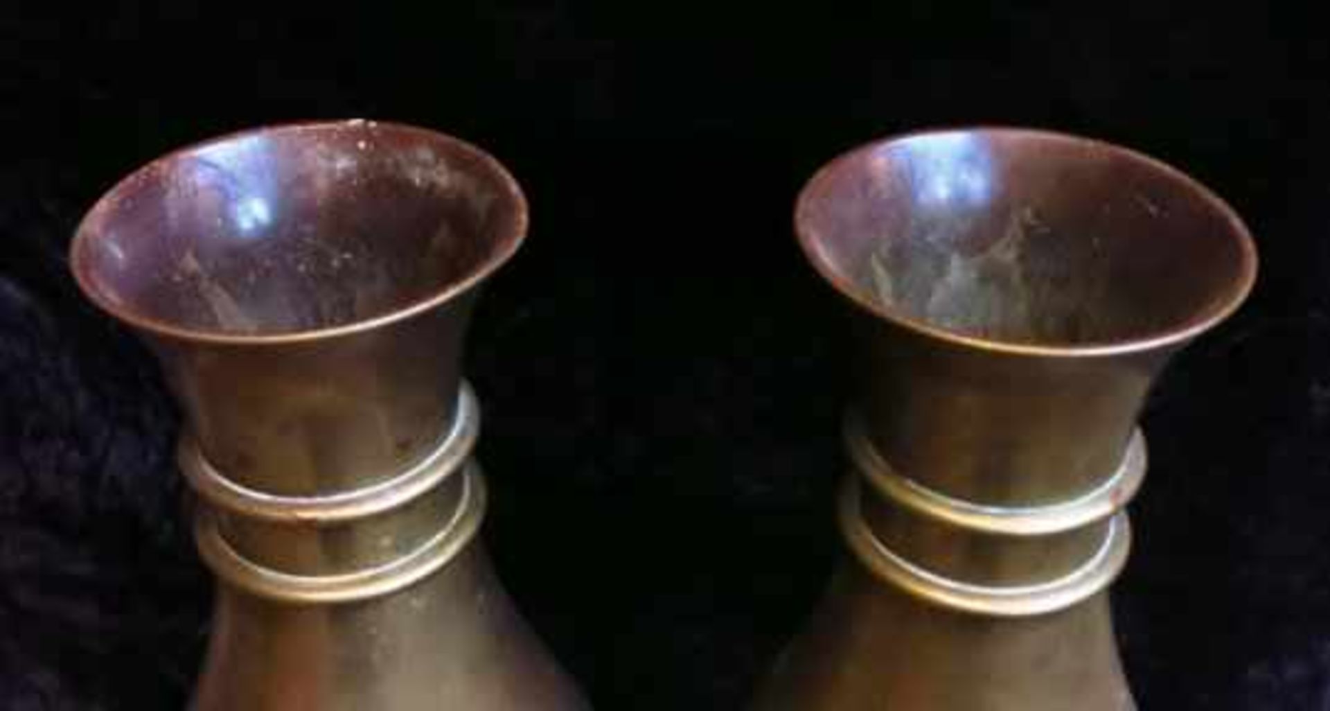 Outsize Church Brass Flower Vase Pair - Image 4 of 4