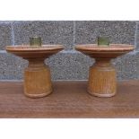 Altar Sticks Oak And Brass Birmingham