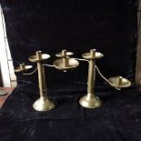 Candelabrum Pair Brass Cheshire