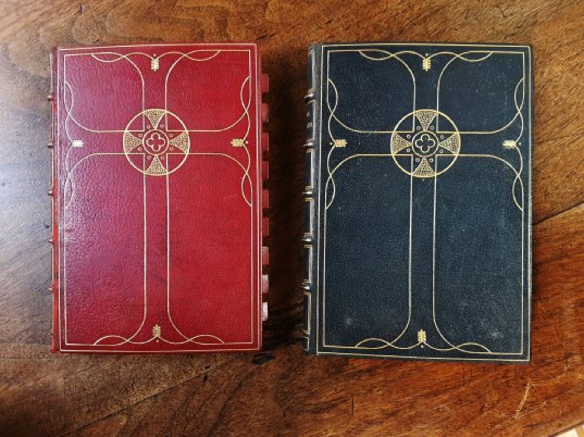 Two Beautiful Altar Service Books Leather Bound From Llanelli