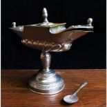 Antique Interesting Incense Boat with Spoon