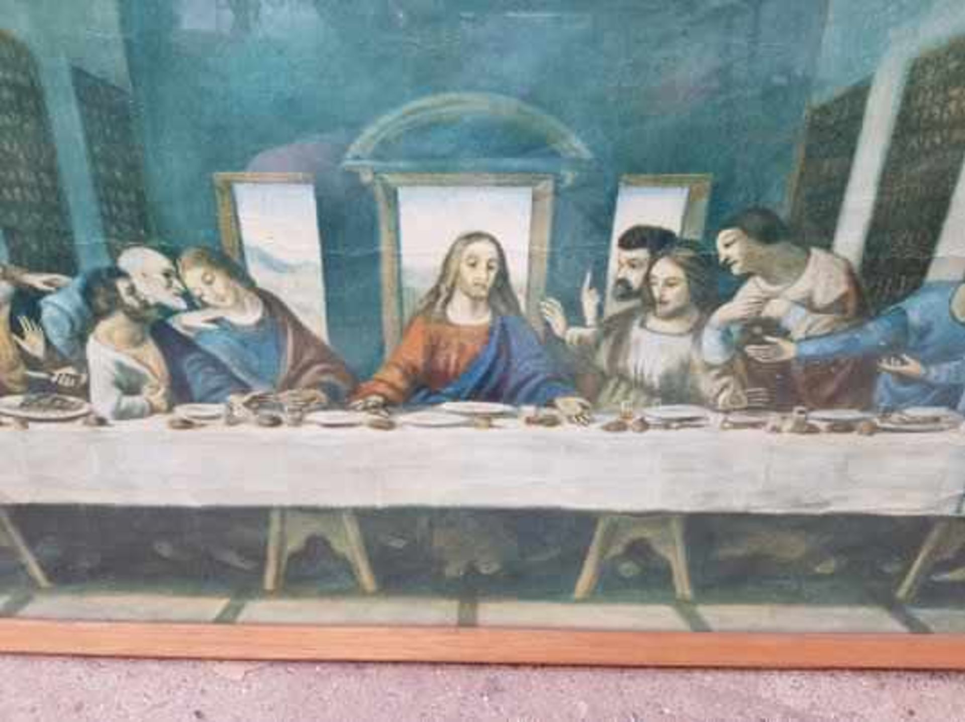 Large Last Supper Print and Framed Wedding Prayer Verse - Image 3 of 6