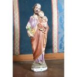 Joseph Saint and Child Italian Statue