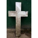 Plain Pale Old Marble Cross