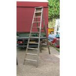 Large Pinewood Studios Step Ladder Embossed
