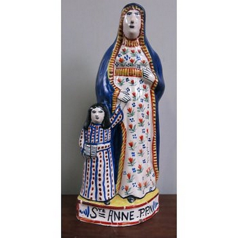 Anne Saint with Mary Quimper Statue (E)