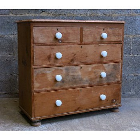 Chest of Drawers Victorian Stripped Antique Pine