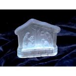 Nativity Scene Glass Votive Holder