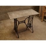 Singer Garden Table With Stone Top