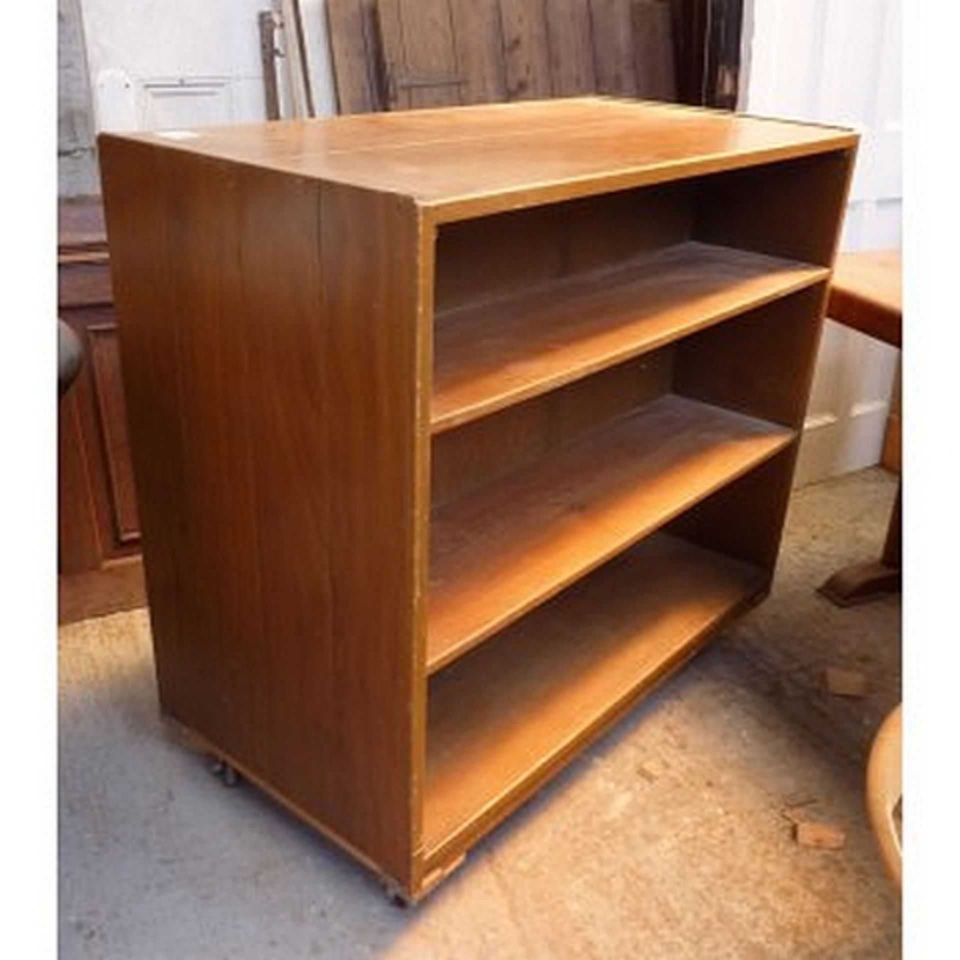 Bookcase Double Sided with Shelves 1960s Space for dozens of books