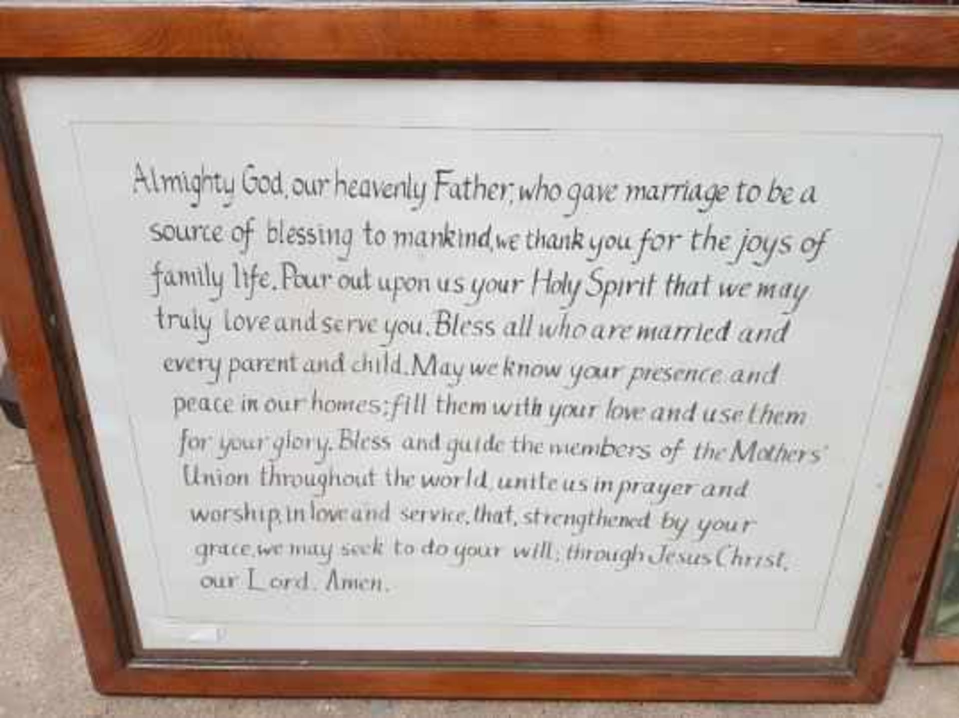 Large Last Supper Print and Framed Wedding Prayer Verse - Image 5 of 6