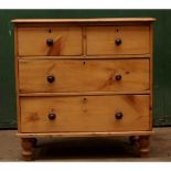 Chest Drawers Victorian Antique Pine