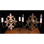 Pair Baroque Style Wall Lights