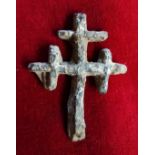 Medieval Lead Crusader Cross from River Thames