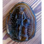 Paperweight Hand Carved Olive Wood Jerusalem Holy Land Souvenir