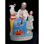 Samuel and Eli Victorian Staffordshire Pottery Fairing