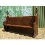 Cambridge Commanding Carved Poppy Head Oak Church Chapel Pew Bench