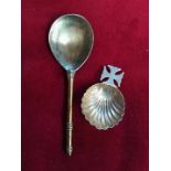 Two Victorian Solid Silver Incense Spoons from Lllanelli