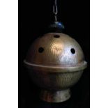 Old Hammered Brass Thurible Censor Incense Burner