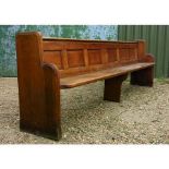 Oxford Solid Oak Church Chapel Pew Bench