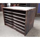 Victorian Printers Shelving Racking Unit Small