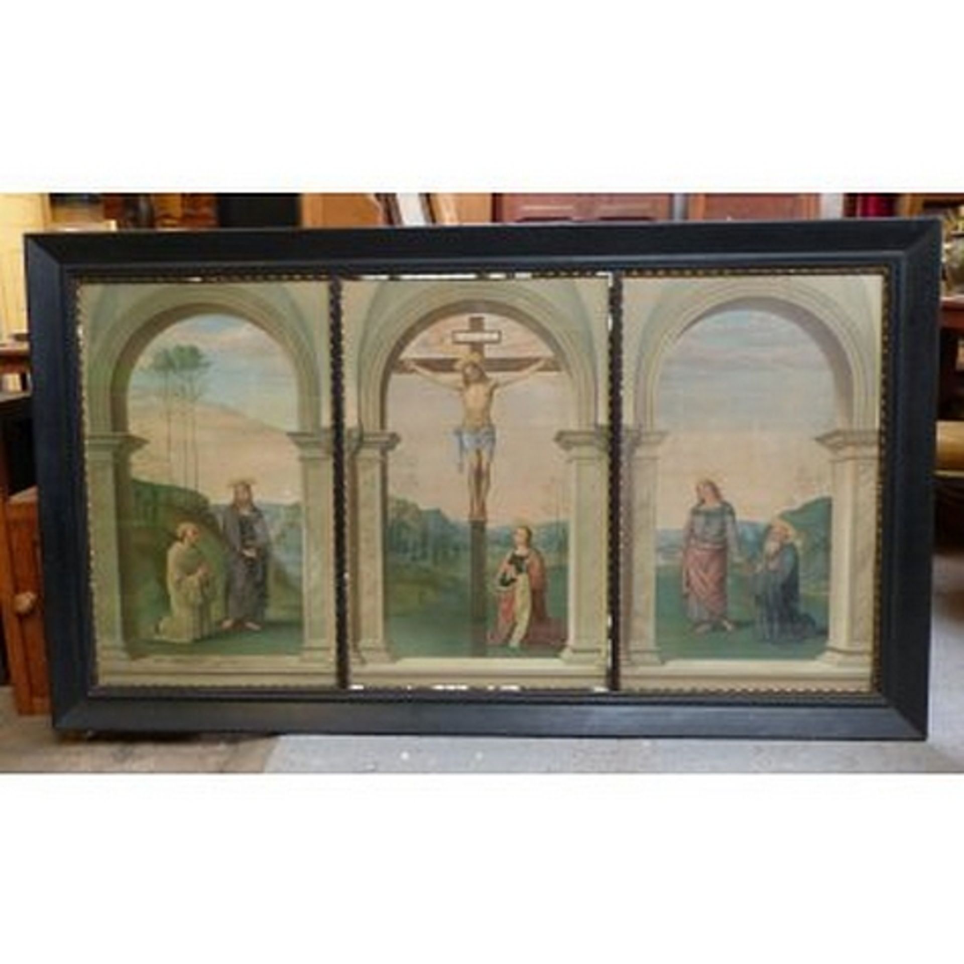 Crucifixion Triptych Print from Arundle Society