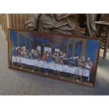 Framed Tapestry of The Last Supper